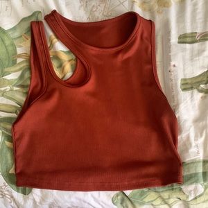 brownish SHEIN crop top